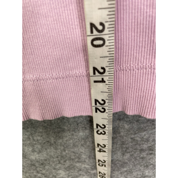 1. State Women's Pink Flutter Sleeve Ribbed Top Blouse Small Ruched Shoulders - Picture 8 of 8